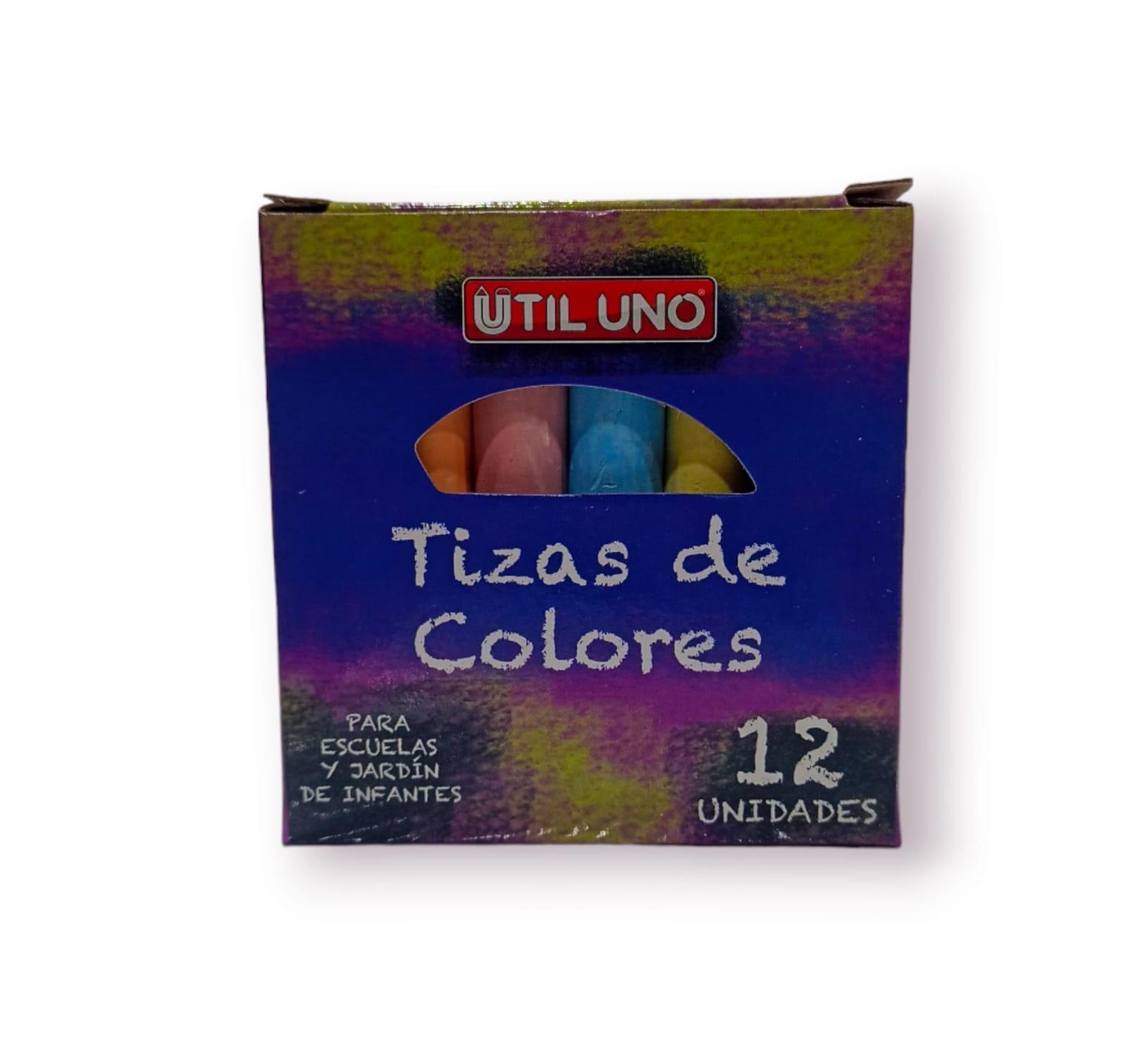 Tiza de color x12 - Útil Uno